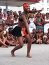 African dancer entertain crowds at Ironman