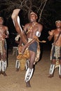 African dancers at night in Zimbabwe