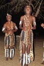 African dancers at night in Zimbabwe