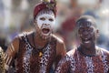 African Dancers, African band, singing and dancing Royalty Free Stock Photo