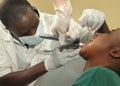 African dental checkup Royalty Free Stock Photo