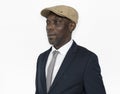 African Descent Man Hat Side Concept Royalty Free Stock Photo