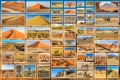 African desert collage