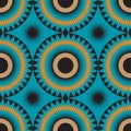 African Design Zigzag Circles in Color