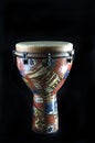 African Djembe Drum Black Bk Royalty Free Stock Photo