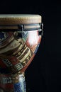 African Djembe Drum Black Bk Royalty Free Stock Photo