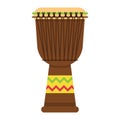 African Djembe Drum flat icon, music