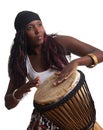 African Djembe Drummer Royalty Free Stock Photo