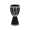 African Djembe Hand Drum Vector Royalty Free Stock Photo