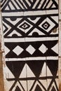 African door with tribal paining Royalty Free Stock Photo