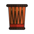 African drum instrument icon Royalty Free Stock Photo