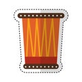 African drum instrument icon Royalty Free Stock Photo