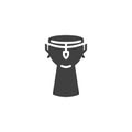 African drum vector icon