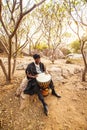 African drummer Royalty Free Stock Photo