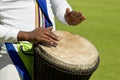 African drummers hand and drum Royalty Free Stock Photo