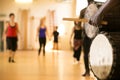 African drums, dance class Royalty Free Stock Photo