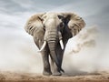 Ai Generated illustration Wildlife Concept of African Elephant Isolated Royalty Free Stock Photo