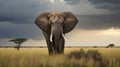 African Elephant (Loxodonta africana) in Serengeti National Park, Tanzania