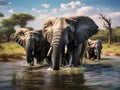 African elephants