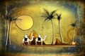 African ethnic retro vintage art