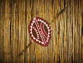 African Ethnic tribe shield & spear Royalty Free Stock Photo