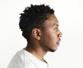 African ethnicity man portrait shoot in a studio Royalty Free Stock Photo