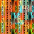 African ethno abstract seamless tribal pattern with folk element