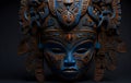 African exotic ornamental tribal mask