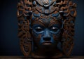 African exotic ornamental tribal mask