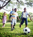 African Family Happiness Holiday Vacation Activity Concept Royalty Free Stock Photo