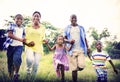 African Family Happiness Holiday Vacation Activity Concept