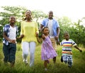 African Family Happiness Holiday Vacation Activity Concept Royalty Free Stock Photo