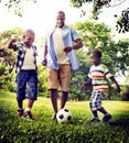 African Family Happiness Holiday Vacation Activity Concept