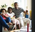 African family spending time together Royalty Free Stock Photo