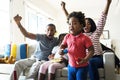 African family spending time together