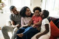 African family spending time together Royalty Free Stock Photo