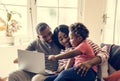 African family spending time together Royalty Free Stock Photo