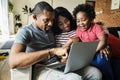 African family spending time together Royalty Free Stock Photo