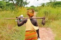 African farmer woman