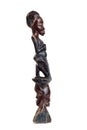 African Figurine Half-Face Royalty Free Stock Photo