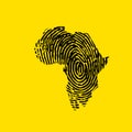 African finger print background