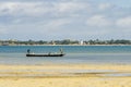 African fishermen in boat Royalty Free Stock Photo