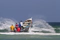 African fishing vessel. Fisherman