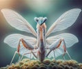 African flower mantis portrait Royalty Free Stock Photo