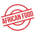 African Food rubber stamp