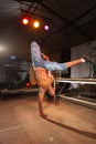 African freestyle hip-hop dancer Royalty Free Stock Photo