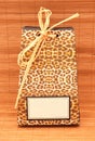 African gift bag with voucher