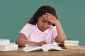 An African Girl Doing Study Royalty Free Stock Photo