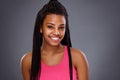 African girl with nice smile, portrait Royalty Free Stock Photo