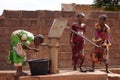 African Girls Busy At Taking Clean and Fresh Drinking Water